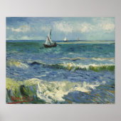 Seascape at Saintes Maries by Vincent van ゴッホ ポスター (正面)