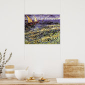 Seascape at Saintes Maries by Vincent van ゴッホ ポスター (キッチン)