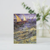 Seascape at Saintes Maries by Vincent van ゴッホ ポストカード (スタンド正面)