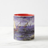 Seascape at Saintes Maries by Vincent van ゴッホ マグカップ (中央)