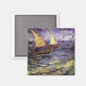 Seascape at Saintes Maries by Vincent van ゴッホ マグネット (正面/裏面)