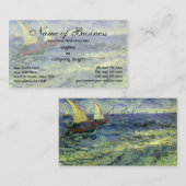 Seascape at Saintes-Maries by Vincent van ゴッホ 名刺 (正面/裏面)