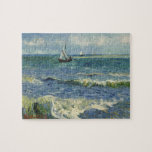 Seascape at Saintes Maries by Vincent van Gogh ジグソーパズル<br><div class="desc">Seascape at Saintes Maries (1888) by Vincent van Gogh is a vintage fine art post impressionism maritime painting. A seascape featuring sailboats on the ocean with gentle waves near the beach. About the artist: Vincent Willem van Gogh (1853-1890) was a post impressionist painter whose work was most notable for its...</div>