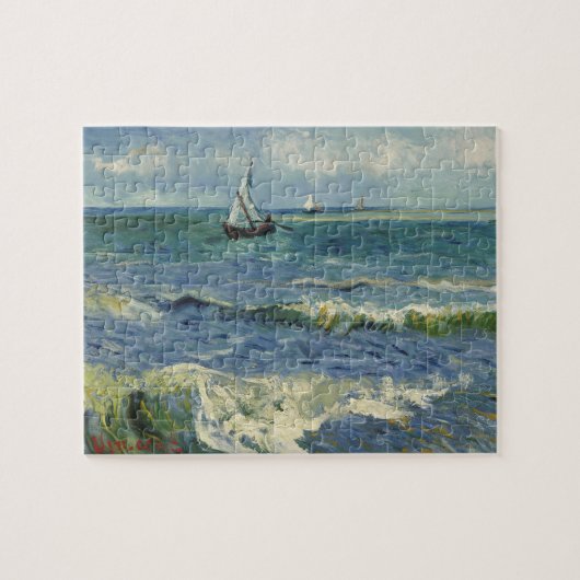 Seascape at Saintes Maries by Vincent van Gogh ジグソーパズル (横)
