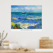 Seascape at Saintes-Maries Vincent Van Gogh ポスター (キッチン)
