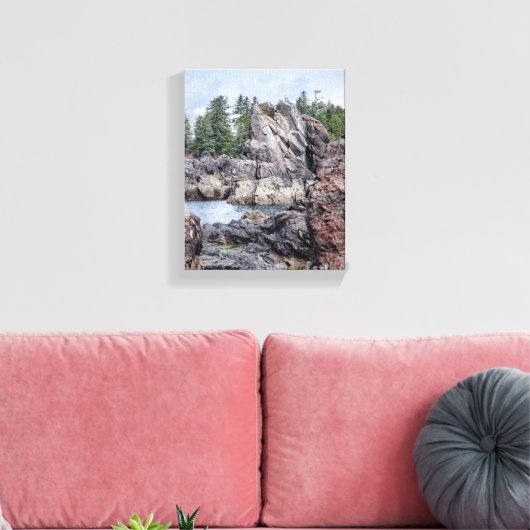 Seascape Crest キャンバスプリント (インサイチュ (リビング))