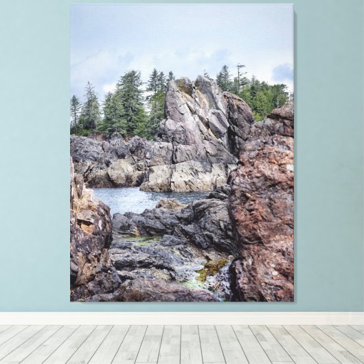 Seascape Crest キャンバスプリント (インサイチュ (ウッドフロア))