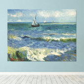 Seascape Les Saintes-Maries-de-la-Mer by Van ゴッホ キャンバスプリント (インサイチュ (ウッドフロア))
