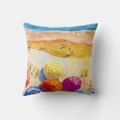 Seascape Love：水彩バケーション絵画ズ クッション (裏面)