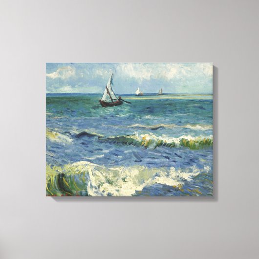 Seascape Near Les Saintes-Maries-de-la-Mer キャンバスプリント (正面)