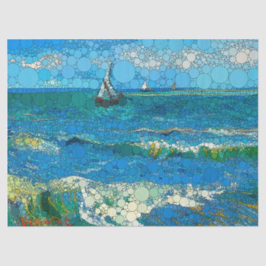 Seascape Near Les Saintes-Maries-de-la-Mer, Dots 薄葉紙 (正面)