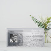 Seascape Photo frame悔やみや弔慰Thank You サンキューカード (スタンド正面)