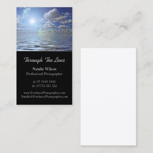 Seascape Photo, Pro Photography – 名刺 (正面/裏面)