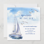 Seascape Sailboat移動発表 招待状 (正面)