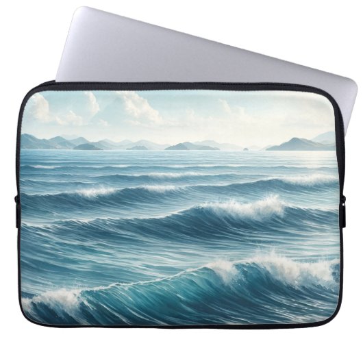 Seascape Serenity ラップトップスリーブ (正面)