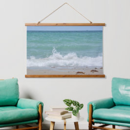 Seascape Splashing海波海岸写真 吊り下げ型タペストリー