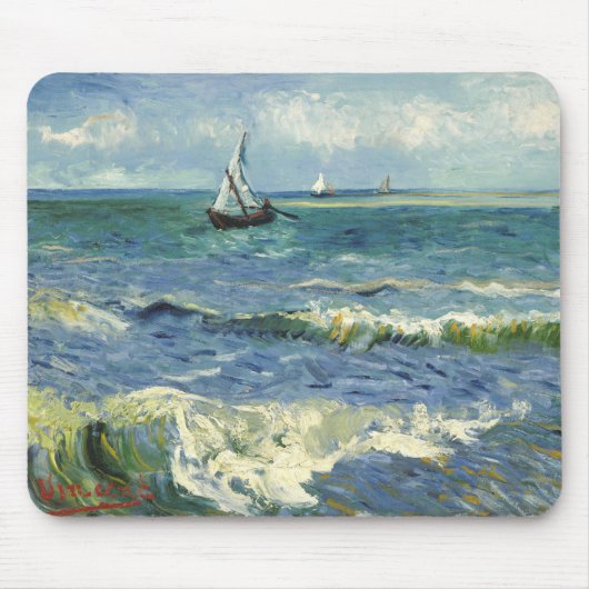 Seascape | Vincent Van Gogh マウスパッド (正面)