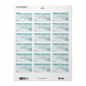 Seascape Wavesハンドスクリプト文字アドレエレガントス ラベル (フルシート)