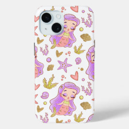 Seascape with Beach, Great Wave & Mount Sea Case iPhone 15ケース