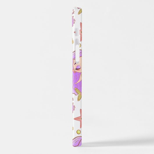  Seascape with Beach, Great Wave & Mount Sea Case iPhoneケース (左側面)