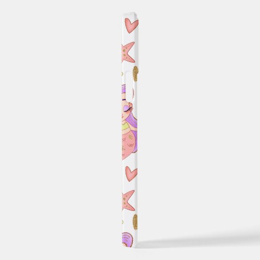  Seascape with Beach, Great Wave & Mount Sea Case iPhoneケース (右側面)