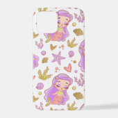  Seascape with Beach, Great Wave & Mount Sea Case iPhoneケース (裏面)