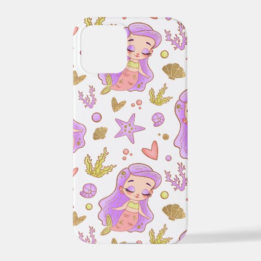  Seascape with Beach, Great Wave & Mount Sea Case iPhoneケース (裏面)