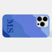 Seascape with Beach, Great Wave & Mount Sea Case iPhoneケース (裏面横)