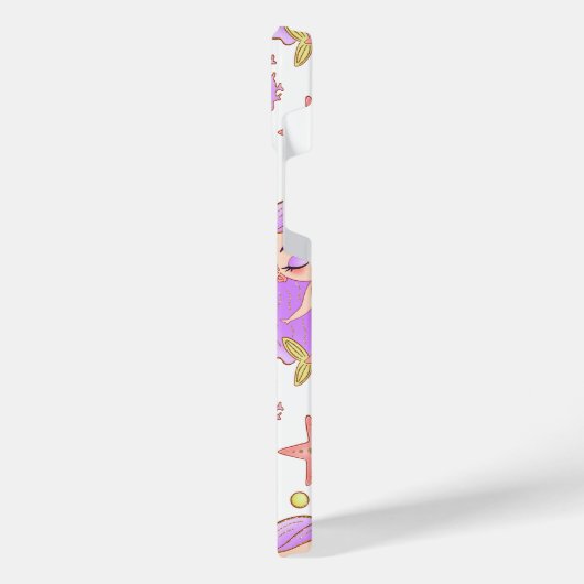  Seascape with Beach, Great Wave & Mount Sea Case iPhoneケース (左側面)