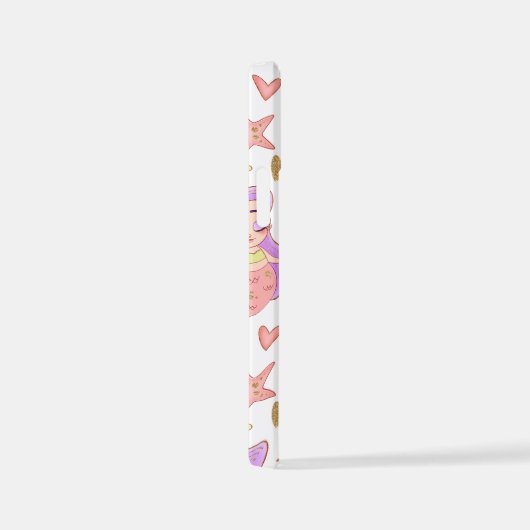  Seascape with Beach, Great Wave & Mount Sea Case iPhoneケース (右側面)