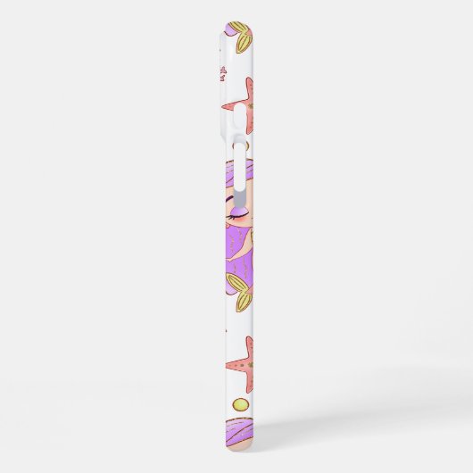  Seascape with Beach, Great Wave & Mount Sea Case iPhoneケース (左側面)