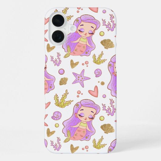  Seascape with Beach, Great Wave & Mount Sea Case iPhoneケース (裏面)