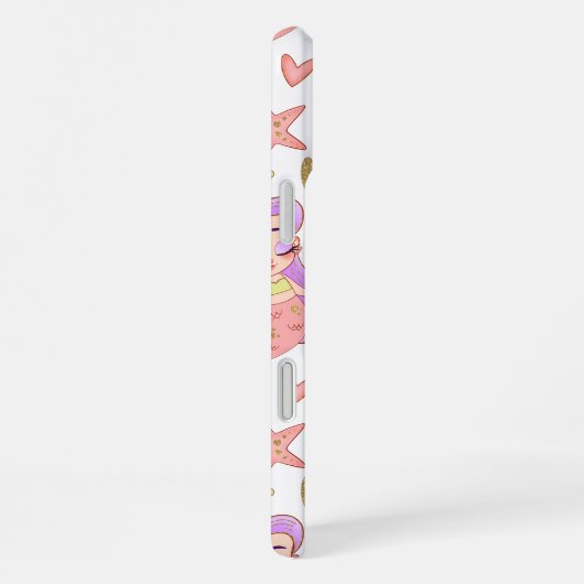 Seascape with Beach, Great Wave & Mount Sea Case iPhoneケース (右側面)