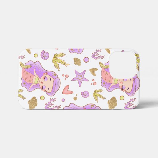  Seascape with Beach, Great Wave & Mount Sea Case iPhoneケース (裏面横)