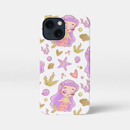  Seascape with Beach, Great Wave & Mount Sea Case iPhoneケース (裏面)