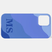 Seascape with Beach, Great Wave & Mount Sea Case iPhoneケース (裏面横)