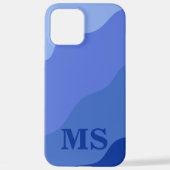 Seascape with Beach, Great Wave & Mount Sea Case iPhoneケース (裏面)