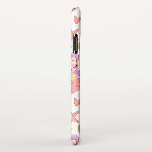  Seascape with Beach, Great Wave & Mount Sea Case iPhoneケース (右側)