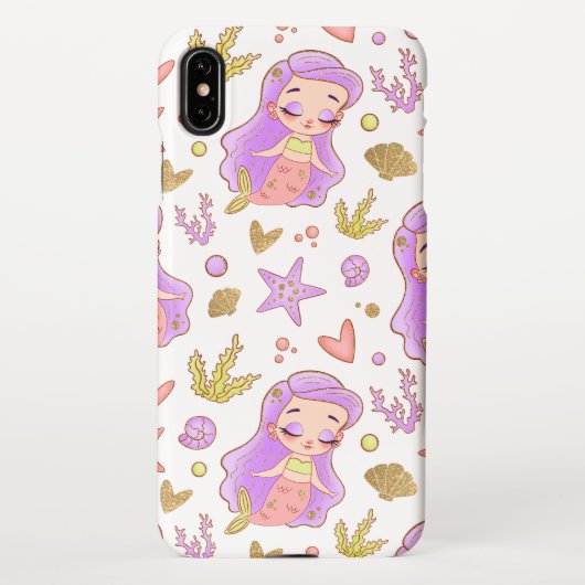  Seascape with Beach, Great Wave & Mount Sea Case iPhoneケース (裏面)