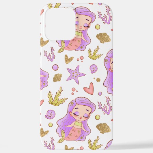  Seascape with Beach, Great Wave & Mount Sea Case iPhoneケース (裏面)