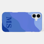 Seascape with Beach, Great Wave & Mount Sea Case iPhoneケース (裏面横)