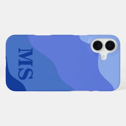 Seascape with Beach, Great Wave & Mount Sea Case iPhoneケース (裏面横)