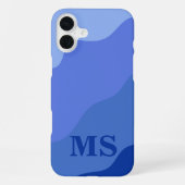 Seascape with Beach, Great Wave & Mount Sea Case iPhoneケース (裏面)