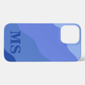 Seascape with Beach, Great Wave & Mount Sea Case iPhoneケース (裏面横)