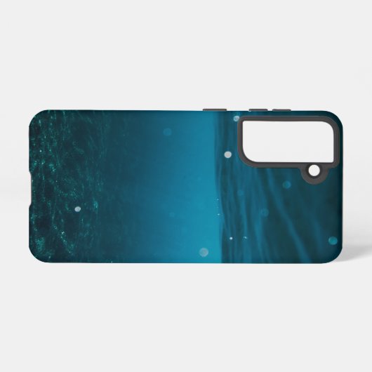  Seascape with Beach, Great Wave & Mount Sea Case Samsung Galaxyケース (裏面横)