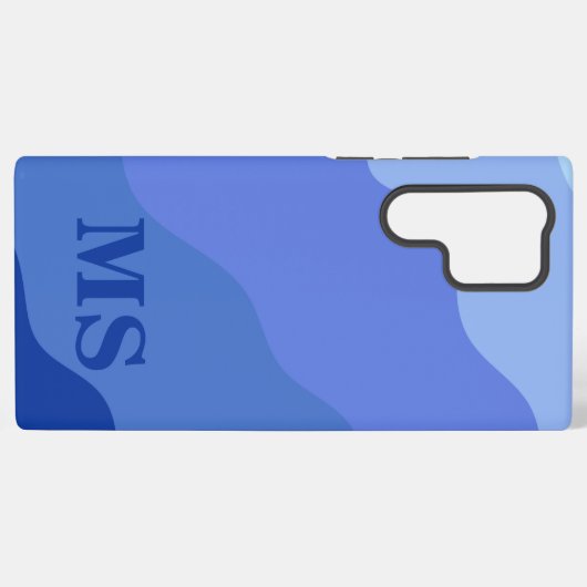 Seascape with Beach, Great Wave & Mount Sea Case Samsung Galaxyケース (裏面横)