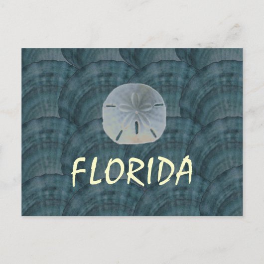seashelcollage, sanddollar, FLORIDA ポストカード (正面)