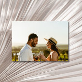 Seashell写真エレガントビーチ結婚式日付の保存 セーブザデート