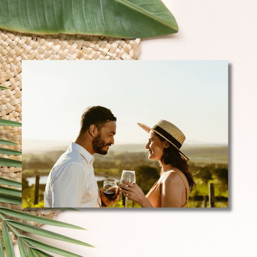 Seashell写真エレガントビーチ結婚式日付の保存 セーブザデート