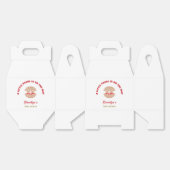 Seashell赤ちゃんシャワー小さな真珠が途中にある フェイバーボックス (見開き)